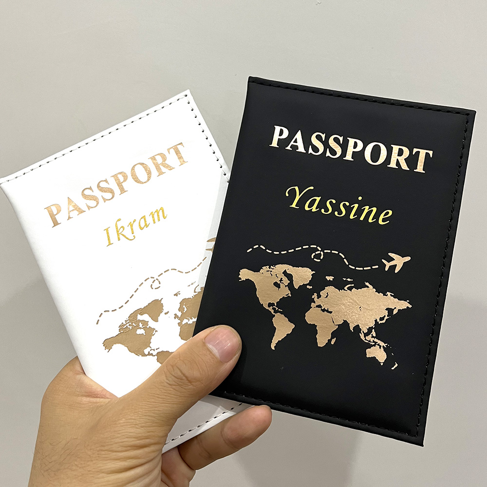 Travel Accessories India - غطاء جواز سفر الطائرة المخصص اللطيف