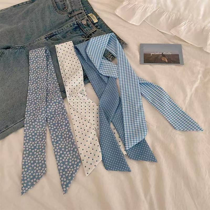 Travel Accessories Aesthetic - وشاح طويل بسيط بتصميم كوري، بلون