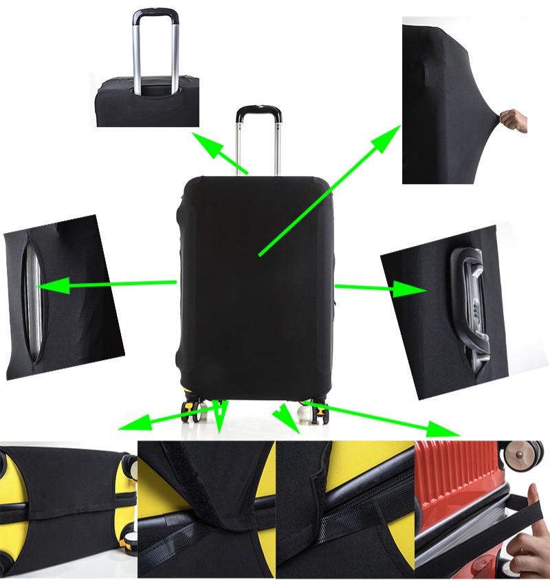 غطاء حماية للأمتعة بلون موحد و - مراجعة Luggage Cover Protector وسعره