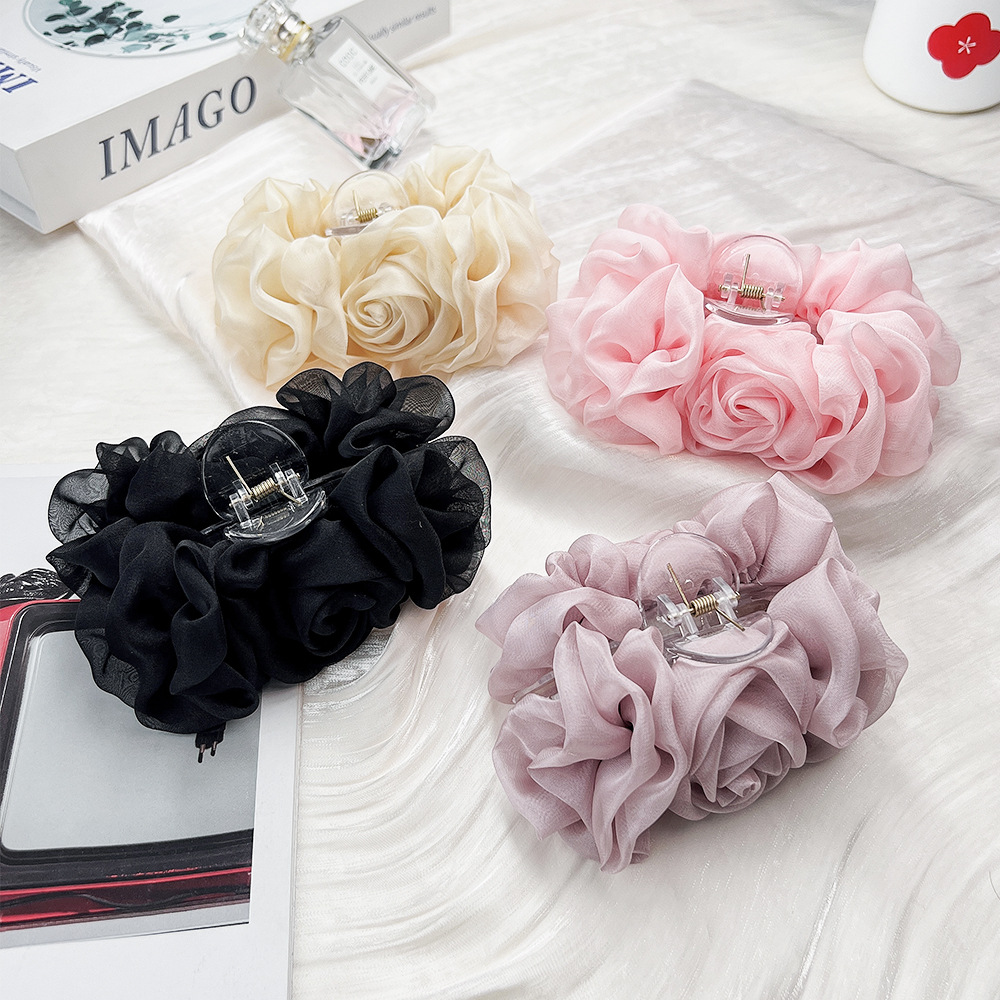 مشبك شعر شيفون ربيعي على شكل و - مراجعة Travel Accessories Aesthetic وسعره