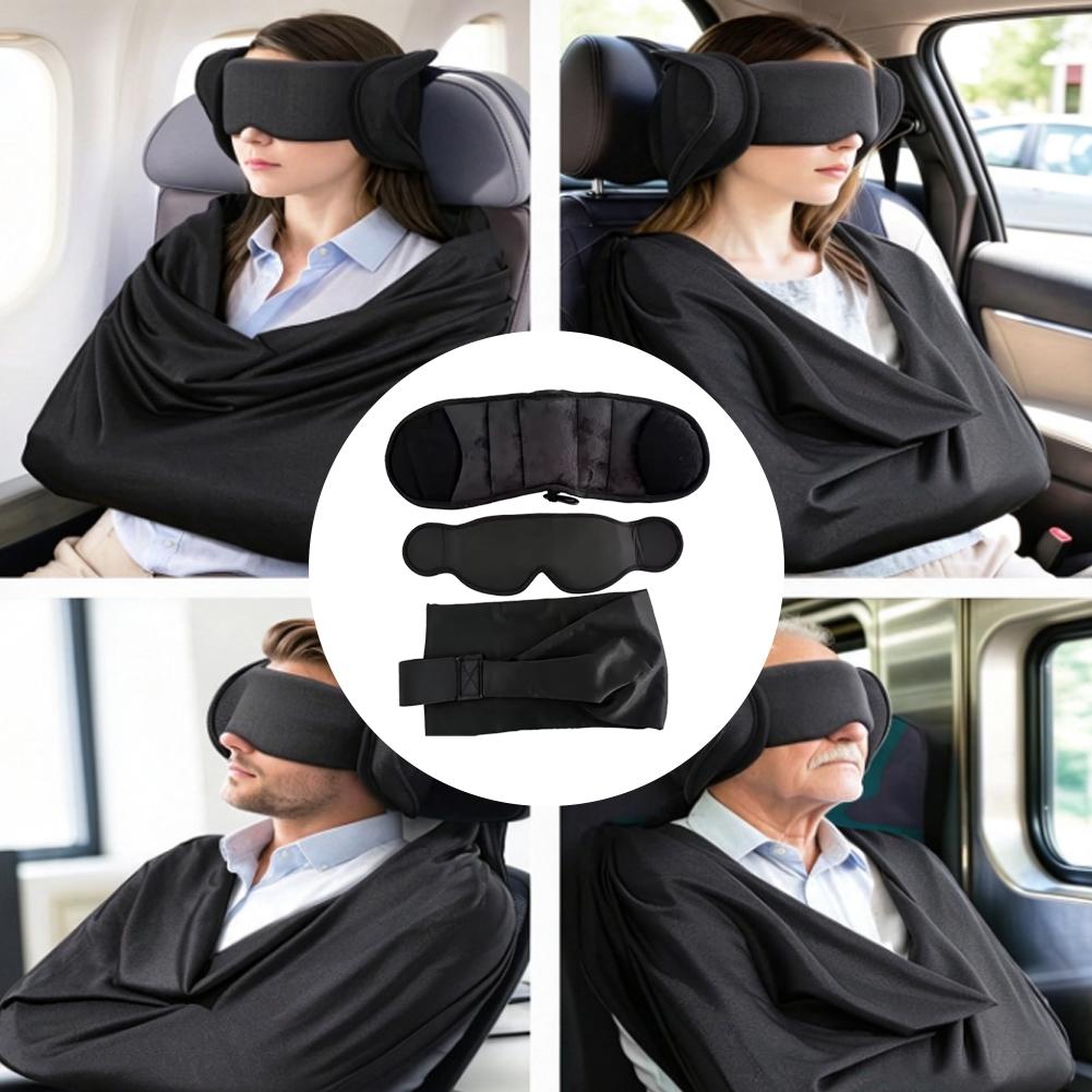 طقم دعم النوم للسفر 3 في 1: وس - مراجعة Travel Accessories Long Flight وسعره