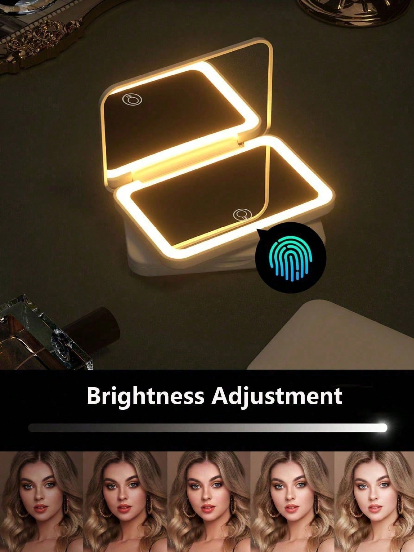 مرآة مكياج مزودة بإضاءة LED وش - مراجعة Travel Accessories As Gifts وسعره